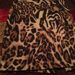 Animal print skirt